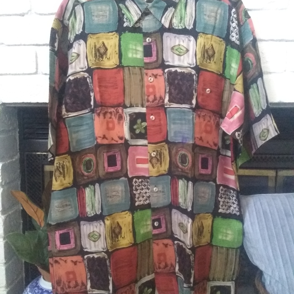 Burma Bibas %100 silk shirt